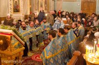 Вечернее богослужение в Свято-Петро-Павловском кафедральном соборе г.Гомеля