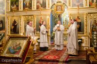 Божественная литургия в Свято-Петро-Павловском кафедральном соборе г.Гомеля