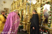 В Свято-Никольском мужском монастыре города Гомеля состоялось праздничное архиерейское богослужение, посвященное 20-летию обители