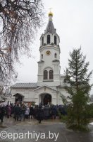 В Свято-Никольском мужском монастыре города Гомеля состоялось праздничное архиерейское богослужение, посвященное 20-летию обители