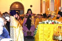 В Свято-Никольском мужском монастыре города Гомеля состоялось праздничное архиерейское богослужение, посвященное 20-летию обители