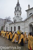 В Свято-Никольском мужском монастыре города Гомеля состоялось праздничное архиерейское богослужение, посвященное 20-летию обители
