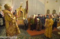 В Свято-Никольском мужском монастыре города Гомеля состоялось праздничное архиерейское богослужение, посвященное 20-летию обители