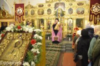 В Свято-Никольском мужском монастыре города Гомеля состоялось праздничное архиерейское богослужение, посвященное 20-летию обители