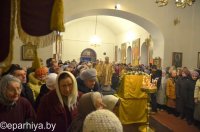 В Свято-Никольском мужском монастыре города Гомеля состоялось праздничное архиерейское богослужение, посвященное 20-летию обители