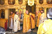В Свято-Никольском мужском монастыре города Гомеля состоялось праздничное архиерейское богослужение, посвященное 20-летию обители