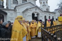 В Свято-Никольском мужском монастыре города Гомеля состоялось праздничное архиерейское богослужение, посвященное 20-летию обители