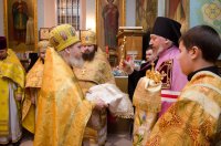 Божественная Литургия в Свято-Покровском храме села Корма Добрушского района