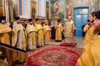 Божественная Литургия в Свято-Покровском храме села Корма Добрушского района