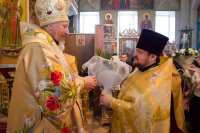 Божественная Литургия в Свято-Покровском храме села Корма Добрушского района