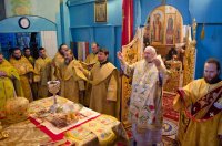 Божественная Литургия в Свято-Покровском храме села Корма Добрушского района