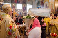 Божественная Литургия в Свято-Покровском храме села Корма Добрушского района