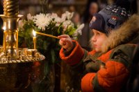 Божественная Литургия в Свято-Покровском храме села Корма Добрушского района