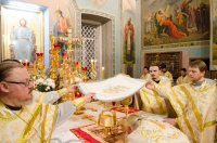 В праздник Рождества Христова Преосвященный Стефан совершил Божественную Литургию в кафедральном соборе города Гомеля В праздник Рождества Христова Преосвященный Стефан совершил Божественную Литургию в кафедральном соборе города Гомеля