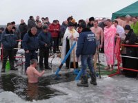 Протоиерей Алексий Пилипенко совершил чин Великого освящения воды на реке Ипуть