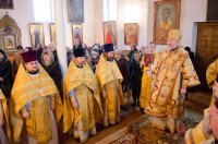 Божественная литургия в день празднования Собора Вселенских учителей и святителей Василия Великого, Григория Богослова и Иоанна Златоуста