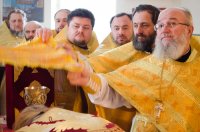 Божественная литургия в день празднования Собора Вселенских учителей и святителей Василия Великого, Григория Богослова и Иоанна Златоуста