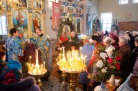 Божественная литургия в день празднования Сретения Господня