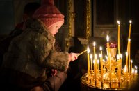 Вечернее богослужение в Свято-Петро-Павловском кафедральном соборе города Гомеля