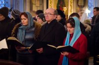 Вечернее богослужение в Свято-Петро-Павловском кафедральном соборе города Гомеля