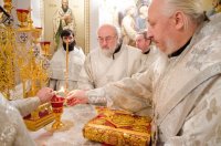 Освящение престола нижнего храма собора апп. Петра и Павла г.Гомеля.