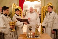 Освящение престола нижнего храма собора апп. Петра и Павла г.Гомеля.