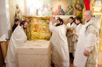 Освящение престола нижнего храма собора апп. Петра и Павла г.Гомеля.