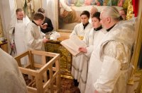 Освящение престола нижнего храма собора апп. Петра и Павла г.Гомеля.