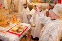 Освящение престола нижнего храма собора апп. Петра и Павла г.Гомеля.