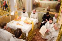 Освящение престола нижнего храма собора апп. Петра и Павла г.Гомеля.