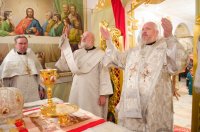 Освящение престола нижнего храма собора апп. Петра и Павла г.Гомеля.