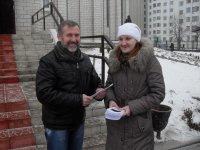 Молодежь Гомельской епархии поздравила прихожан с праздником Сретения Господня и Днем молодежи