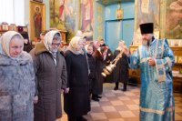 Божественная литургия в день памяти преподобного Варсонофия Великого