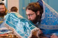 Божественная литургия в день памяти преподобного Варсонофия Великого