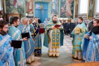 Божественная литургия в день памяти преподобного Варсонофия Великого
