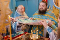 Божественная литургия в день памяти преподобного Варсонофия Великого