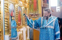 Божественная литургия в день памяти преподобного Варсонофия Великого