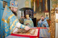 Божественная литургия в день памяти преподобного Варсонофия Великого