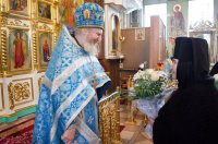 Божественная литургия в день памяти преподобного Варсонофия Великого