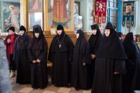 Божественная литургия в день памяти преподобного Варсонофия Великого