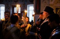 Преосвященнейший Стефан совершил великое повечерие с чтением Великого канона преподобного Андрея Критского