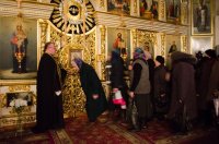 Преосвященнейший Стефан совершил великое повечерие с чтением Великого канона преподобного Андрея Критского