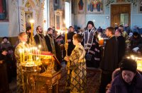 Преосвященнейший Стефан совершил великое повечерие с чтением Великого канона преподобного Андрея Критского
