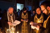 Преосвященнейший Стефан совершил великое повечерие с чтением Великого канона преподобного Андрея Критского