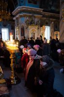 Преосвященнейший Стефан совершил великое повечерие с чтением Великого канона преподобного Андрея Критского