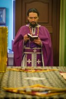 Преосвященнейший Стефан совершил Божественную литургию Преждеосвященных Даров в Свято-Никольском мужском монастыре г.Гомеля