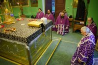 Преосвященнейший Стефан совершил Божественную литургию Преждеосвященных Даров в Свято-Никольском мужском монастыре г.Гомеля