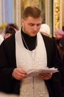 Вечернее богослужение в Свято-Петро-Павловском кафедральном соборе города Гомеля