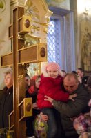 Вечернее богослужение в Свято-Петро-Павловском кафедральном соборе города Гомеля