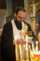 Вечернее богослужение в Свято-Петро-Павловском кафедральном соборе города Гомеля